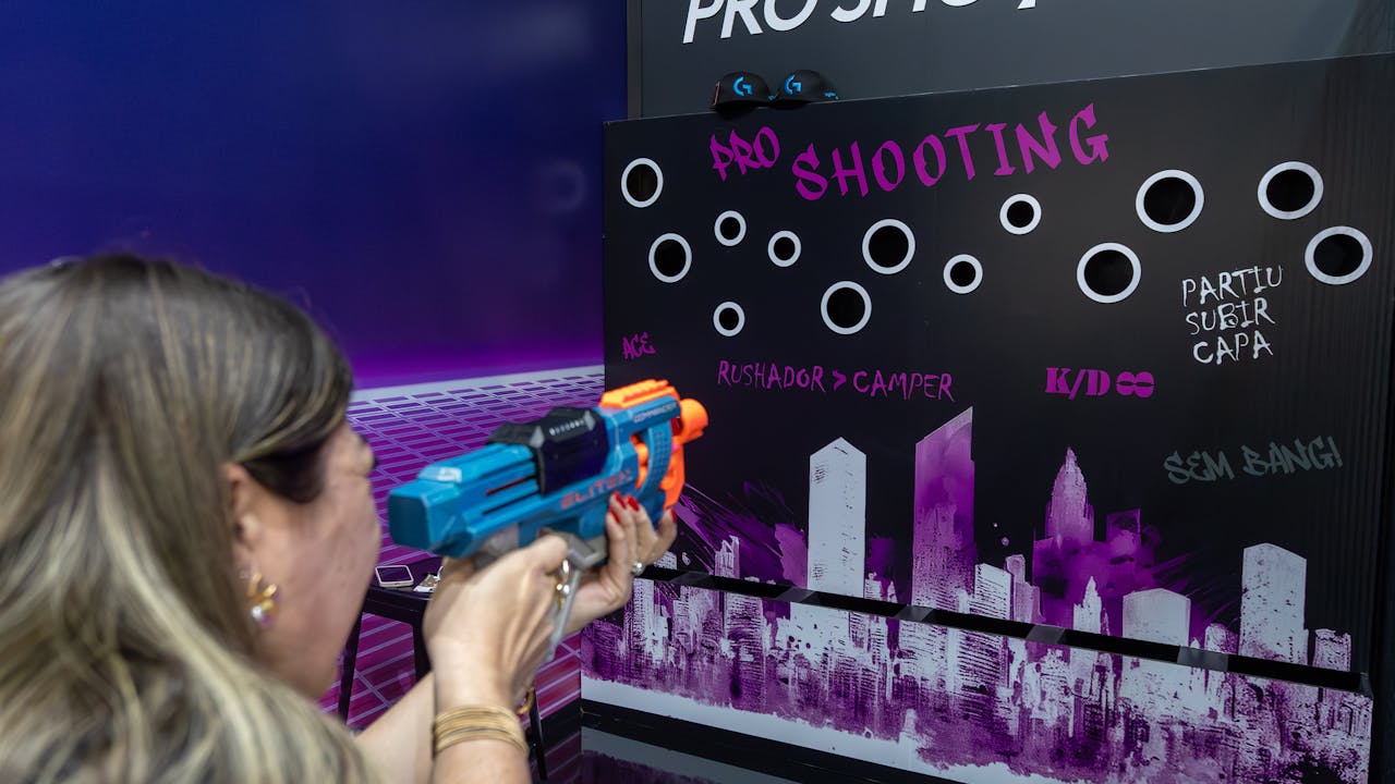 Sponsor activation zone at gaming event